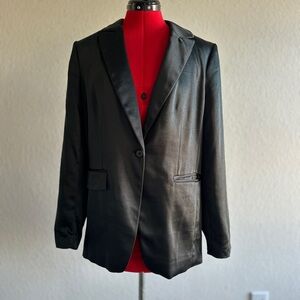 Banana Republic Black Blazer with Notched Lapel Tailored Fit